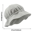 thumbnail image 4 of PureCasa Baby Sun Hat Sun Protection Hats for 0-3 Years Baby Toddler Bucket Hat with Wide Brim Beach Hats for Boys Girls, 4 of 7