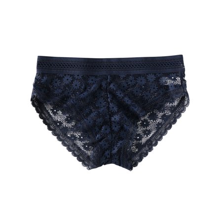 

Dadaria Women Underwear Ladies Fashion Charming Breathable Lace Thin Hollow Out Skin Friendly Elasticity Panties Underpants Blue One Size Women