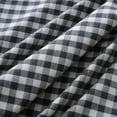 thumbnail image 5 of Black/White Plaid Ruffle Pillow Shams Standard Size Set of 2,Checkered Washed Cotton Gingham Pillow Covers Farmhouse Pillowcases 20"x26", 5 of 6