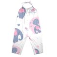 thumbnail image 2 of YUNAFFT Toddler Baby Kids Pant Clearance, Toddler Kids Baby Girls Fashion Cute Sweet Ice Silk Wide Leg Pants Trousers Pants Leggings, 2 of 5