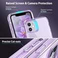 thumbnail image 4 of Design for iPhone 11 Case with Stand, Cases for iPhone 11, Slim Shockproof Bumper Metal Kickstand Cover Shockproof Hard Protective Phone Case for Apple iPhone 11 6.1", Purple, 4 of 8