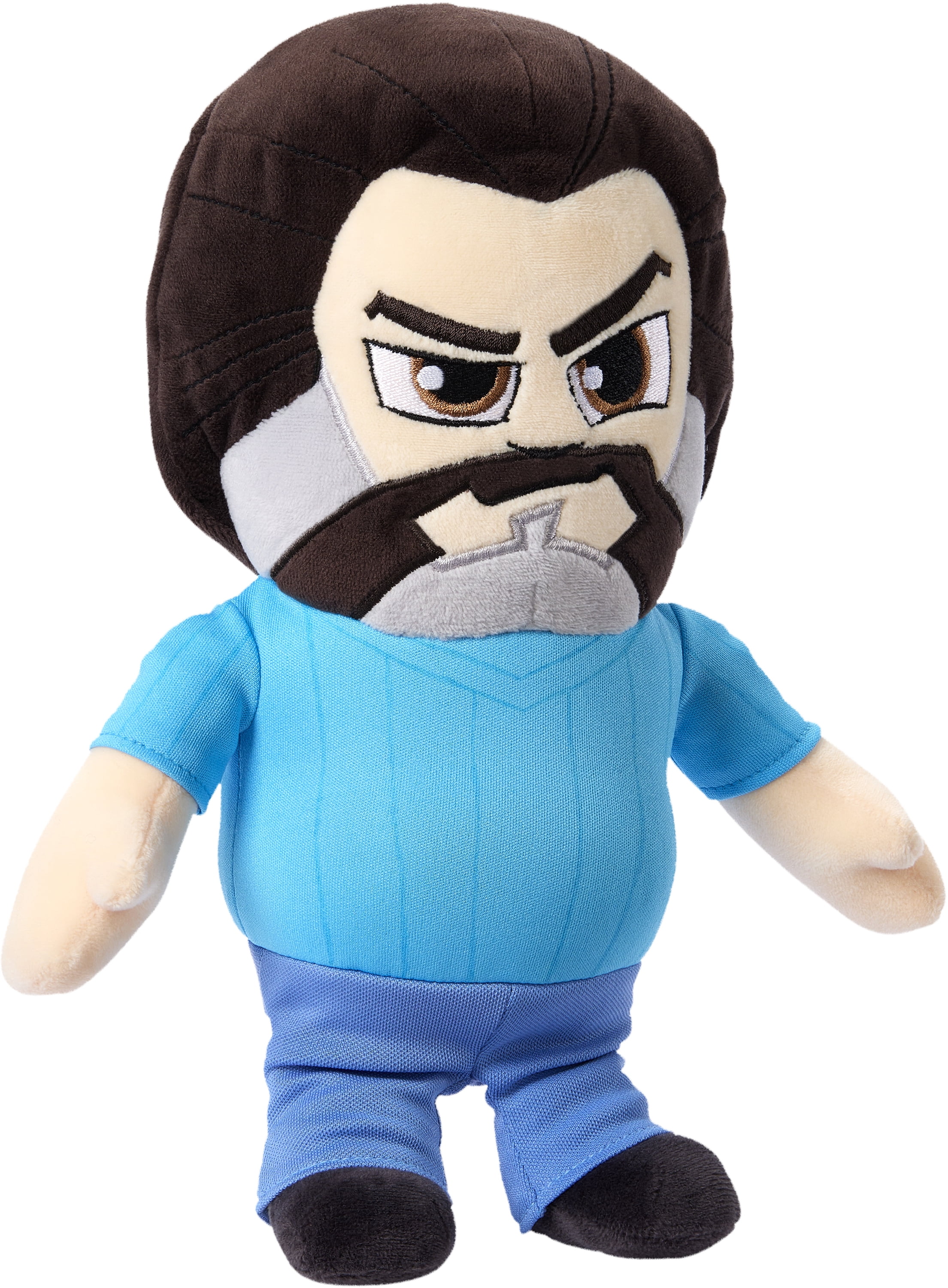 Minecraft Steve Plush Toy, 8-inch Collectible Soft Doll Inspired by A Minecraft Movie