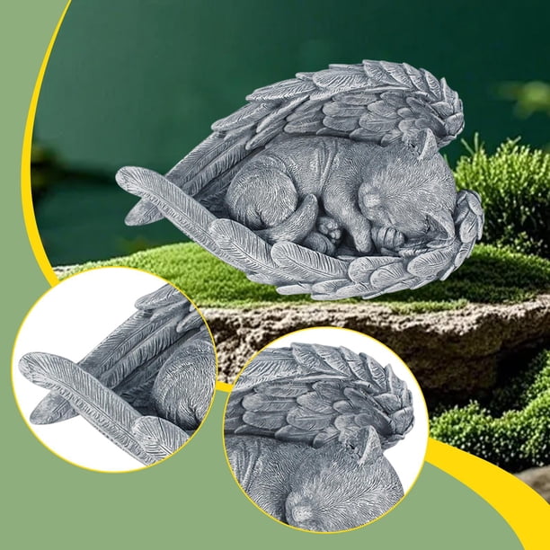 Estatua de jardín conmemorativa de , decoración, regalo de condolencia, marcador de resina para tumba, estatua conmemorativa para mascotas