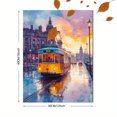 thumbnail image 3 of Sunset Tram Canvas Painting， Suitable for Living Room， Bedroom，Dining Room， and Hallway Decoration, 3 of 8
