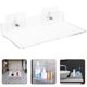 thumbnail image 3 of GOOHOCHY Estante de almacenamiento de pared de acrílico transparente en forma de L para baño, sin perforaciones, 3 of 7