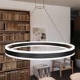 thumbnail image 2 of Sonneman 2305.25 Double Corona 32" Wide Integrated Led Ring Chandelier - Black, 2 of 7