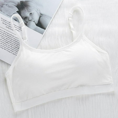 

Final Clear Out! Women Ribbed Bra Adjustable Spaghetti Strap Wireless Bralette Daily Bras Back Closure Wirefree Sports Bra