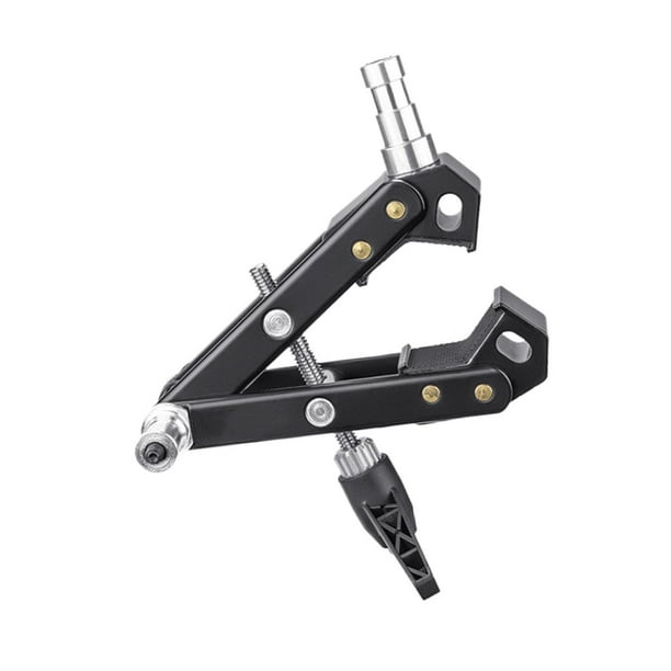 Adaptador de montaje de abrazadera para cámara, abrazadera inferior para , brazo de rosca, súper abrazadera para fotografía Flash DSLR