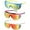 Bright Colors, variant on Lsupdaol 3 Pair Neon Retro Mirrored Sunglasses 80s 90s Semi Rimless Colored Lens Sunglasses for Sport Men Women