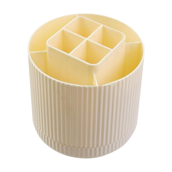 Leodye 1PCS 360 Degree Rotating Pen Organizer with 8 Slots Cute Desk Storage Box for office Supplies Pencils and Stationery -4.52*4.33 in