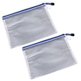 thumbnail image 5 of Tnobhg 2Pcs A4 File Holder Waterproof Plastic Zipper File Folder Large Capacity Durable Flexible Document Bag for Office School, 5 of 8