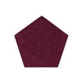 thumbnail image 1 of Color World Collection Way Solid Color Area Rugs Cranberry - 3' Pentagon, 1 of 4