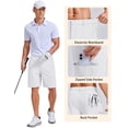 thumbnail image 4 of COOFANDY Mens Golf Shorts Lightweight Shorts for Men Stretch Quick Dry Breathable Hiking, 4 of 6