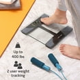 thumbnail image 2 of Health o meter Weight Tracking Digital Scale, 400lb Capacity, LCD Display, Glass Platform, Clear Black, 2 of 8