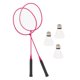 thumbnail image 2 of 2 raquetas de bádminton con 3 pelotas de nailon, volante de bádminton profesional para Rosa, 2 of 8