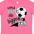 thumbnail image 4 of Inktastic Little Sister and Biggest Fan Soccer Player Girls Toddler T-Shirt, 4 of 5