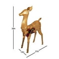 thumbnail image 3 of Good Tidings Shiny Gold Doe Deer Christmas Decoration Figurine Statue, 40", 3 of 4