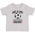 thumbnail image 3 of Inktastic Just a Girl Who Loves Soccer Girls Baby T-Shirt, 3 of 5