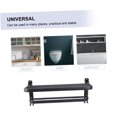 thumbnail image 4 of OUNONA 1Jgo Toallero De Negro De Aluminio Aeroespacial Resistente Y Antióxido Para Almacenamiento, 4 of 8