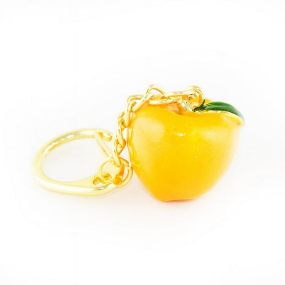 Feng Shui Gold Apple Peace Amulet Keychain