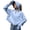 Blue, variant on Women's Sun Protective Jacket Full Zip UPF 50+ UV Sun Protection Clothing Lightweight Long Sleeve Hoodie Sun Shirt Coffee