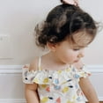 thumbnail image 7 of Baby  Toddler Girl Pattern Ruffle Shoulder Dress, 7 of 7
