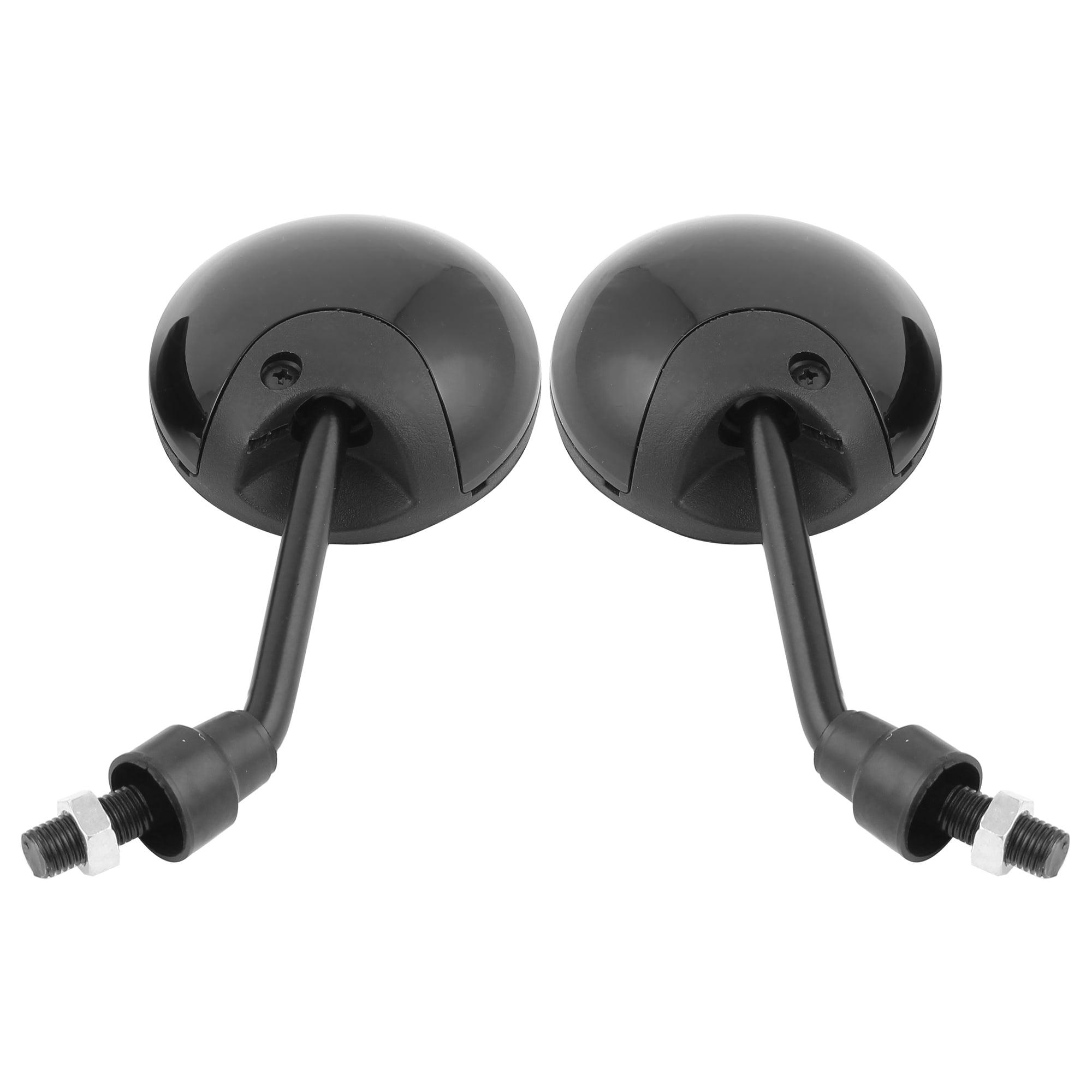 Unique Bargains 1 Pair Black Adjustable 10mm Thread Diameter Motorcycle Rear View Mirror