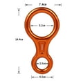 thumbnail image 5 of Sywqhk Figura 8 Anillo de descenso de escalada Equipo de montañismo al aire libre (naranja) Sywqhk Alta Calidad, 5 of 5