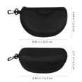 thumbnail image 3 of KAKOWELY Estuche para gafas deportivas, soporte para gafas de sol, estuche con cremallera para gafas, estuche de viaje con clip, 3 of 5
