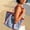 B, variant on Breathable Mesh & Fabric Beach Tote Bag Large-Capacity Color-Block Shoulder Carryall Lightweight Organizer for Shopping, Travel & Vacation