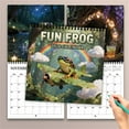 thumbnail image 3 of KOYPTL 2026 Frog Wall Calendar,12 Months Hanging Monthly Calendar with Lined Notes To Do Area Simulation Images for Home Office Classroom Decorations Holiday Supplies with Binding Hanging Hook, 3 of 5