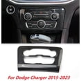 thumbnail image 4 of 1pcs Interior Central Control A/C Air Conditioning Adjust Panel Cover Trim fit for Dodge Charger 2015-2023, Auto Decoration Accessories, Black Carbon Fiber Look, 4 of 6