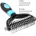 thumbnail image 1 of Pet Grooming Brush, 2 Sided Undercoat Rake for Dogs & Cats, Professional Deshedding Brush and Dematting Tool, 1 of 5