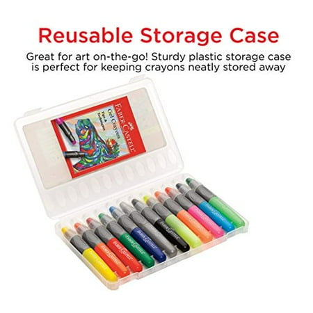 Faber Castell Gel Crayons 12 Vibrant Colors In Durable Storage Case Walmart Canada
