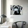 thumbnail image 3 of GOSMITH Blue Eyed Silver Labrador Retriever Canvas Print Watercolor Paint White Background Canvas Wall Art Animal Wall Art Home Decor Ready to Hang- Made in USA, 3 of 4