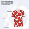 thumbnail image 5 of Rocae Hand Drawn Tomatoes for Breathable Men's Baseball T-Shirt Fashionable Casual Baseball Jersey, Moisture-wicking Sportswear 3X-Large, 5 of 9