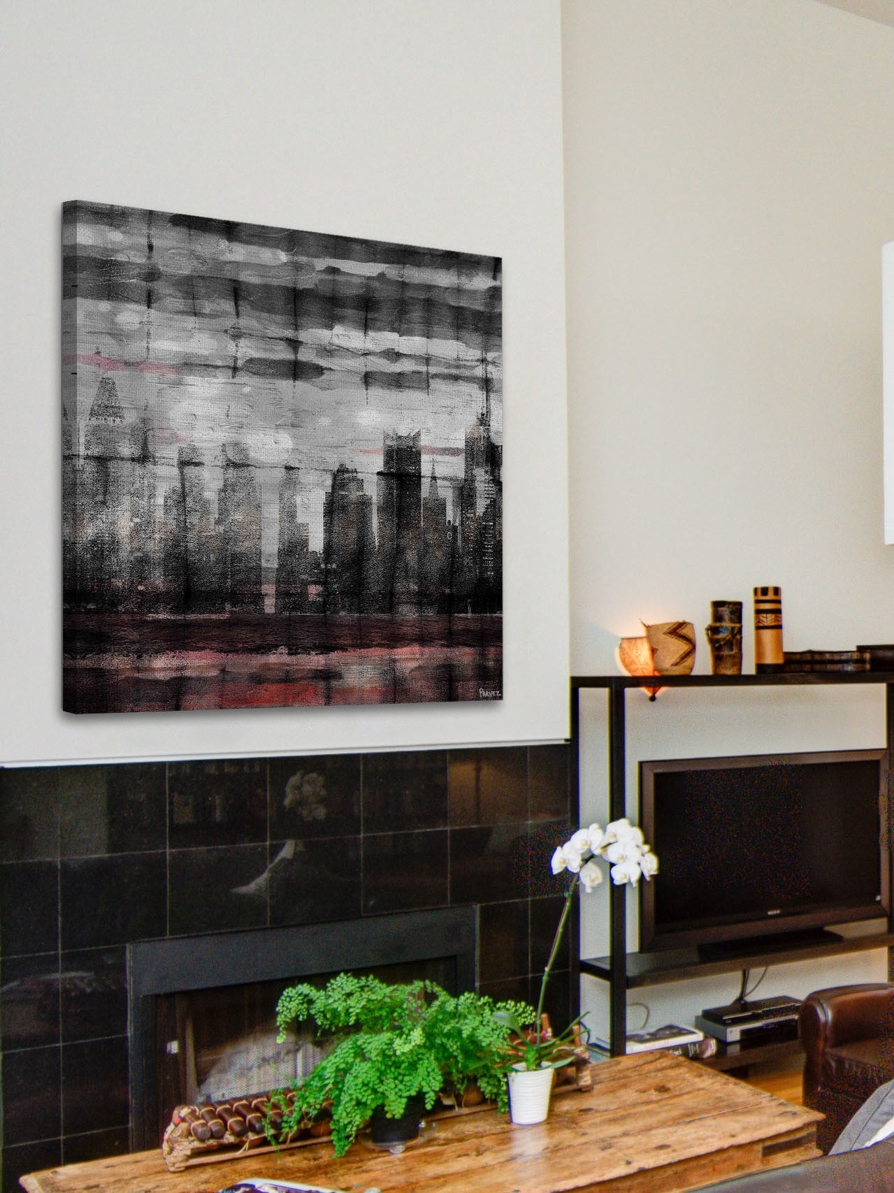 Parvez Taj "Bold City" Print on Canvas