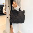 thumbnail image 3 of Bolso Bandolera para Mujer Bolso Mano Acolchado Gran Capacidad Bolso (negro), 3 of 9