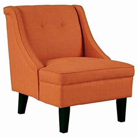 Signature Diamond Accent Ashley Furniture Signature Design -Clarinda Accent Chair - Wingback - Modern - Orange ()
