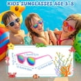 thumbnail image 2 of Bocaoying 18 Pack Kids Sunglasses Bulk, Neon & 80s Retro Style, Summer Beach Pool & Birthday Party Favors for Boys Girls Ages 3-8, 2 of 7