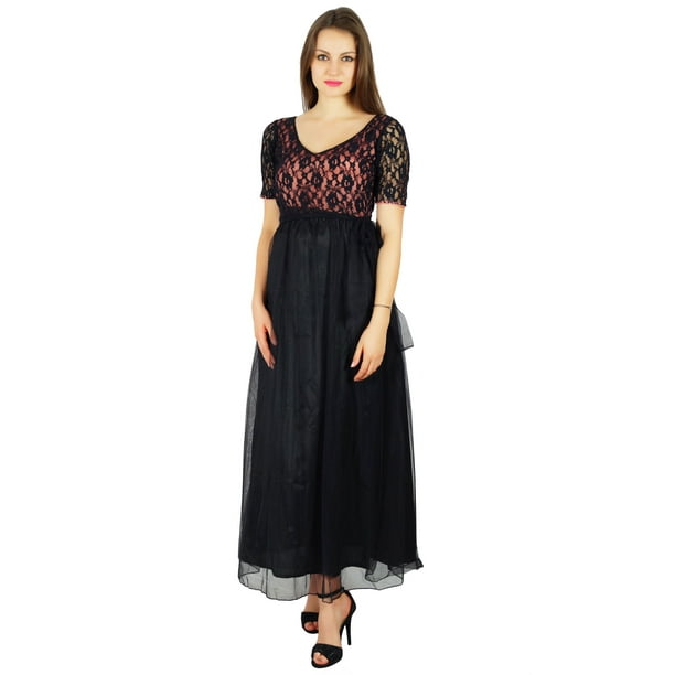 Black net maxi online