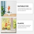 thumbnail image 3 of PTOOTP Set of 2 Artificial Orange Orchid Plants in Decorative Plastic Pots for Living Room Tabletop Home Decor, 3 of 8
