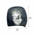 thumbnail image 1 of Halloween Scary Demon Face Car Headrest Cover, Universal Stretch Head Rest Protector, 1 of 3