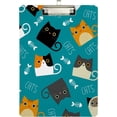thumbnail image 2 of FMSHPON Cat Fish Clipboard Hardboard Wood Nursing Clip Board and Pull for Standard A4 Letter 13x9 inches, 2 of 8