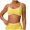 hgg495-Yellow, variant on Womens Bikini Set Color Block Sporty Swimsuits Two Piece High Waist Bathing Suit Sexy Summer Beach Swim Suits