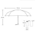 thumbnail image 2 of TYGHBN Compact Folding Umbrella for Men Women Windproof Travel Umbrella with Protective Sleeve Lightweight Durable All Season Portable Stick Umbrella for Daily Use Rectangle Outdoor Umbrella Outdoor, 2 of 3