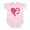 Petal Pink, variant on CafePress - Breastfeeding Is Love Infant Bodysuit - Baby Light Bodysuit, Size Newborn - 24 Months