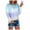 Sky Blue, variant on HONHUZH Women's Tie-Dye Long Sleeve Crew-Neck T-Shirt Casual Tee Tops