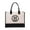 H, variant on Emdiqzs Tote Bag Canvas Bag, Initials Initial Canvas Tote Bag, Canvas Tote For Shopping, Beige Black