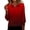 A01|Wine, variant on 3/4 Length Sleeve Tops for Women Crew Neck Gradient Printed Shirts Loose Lightweight Tees Business Casual Outfits Fashion Trendy Loungewear Casual Blouses Solid Color Tshirts Red S
